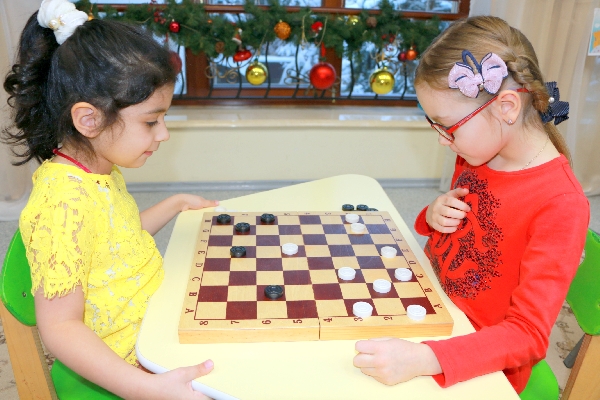 Чемпионат детского сада «Юные капитаны» по шашкам
