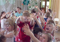 Шоу мыльных пузырей