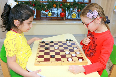 Чемпионат детского сада «Юные капитаны» по шашкам